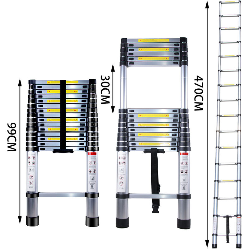 FACAL - Scala in Alluminio Allungabile 4/4 Gradini - ePrice