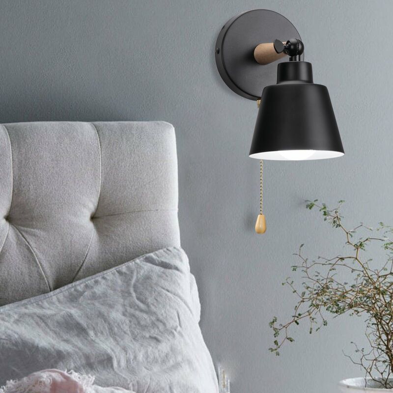 Lampada a soffitto Alsen, lampada a soffitto in metallo/tessuto in nero/oro, 2 luci, con faretti regolabili, 2 x E14, faretto con paralumi in tessuto in design retro/vintage, senza lampadina/e
