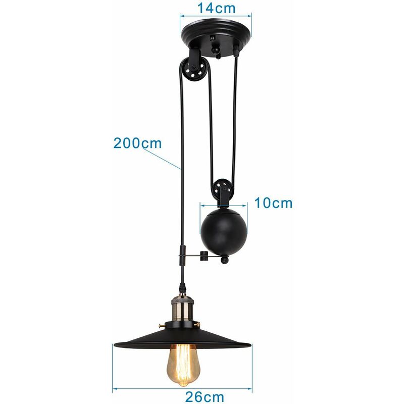 Lampadario a soffitto Axon vintage sospensione con 5 porta lampade oro e  cavo in tessuto nero