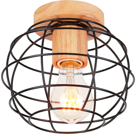 STOEX Creativa Lampada a Sospensione Industriale Retrò Lampadario a 3 luci Vintage E27 Lampadario Illuminazione e decorazione Camera da letto Soggiorno Cucina Sala da pranzo Ufficio, Nero (B