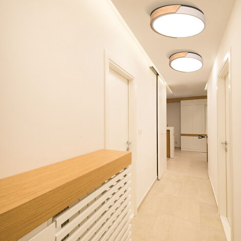 Plafoniera LED Rettangolare 120 Cm 24W – Alluminio Oro Luce Neutra, 50.000 Ore, Per Soggiorno E Camera