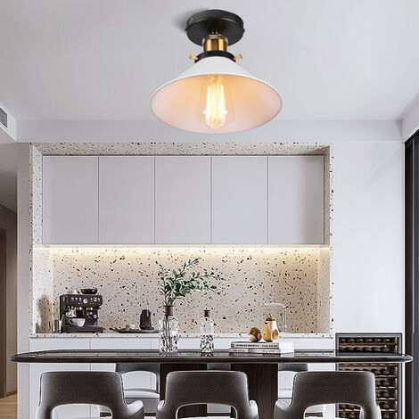 iDEGU Lampadario a Sospensione Moderna 20CM Lampada da Soffitto in Legno e Metallo Design Gabbia Vintage Lampada a Sospensione per Camera da Letto Soggiorno Sala da Pranzo Cucina Ristorante (Nero