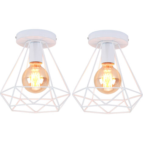 Mengjay Metallo lampadario Luce pendente Industriale Lampada a