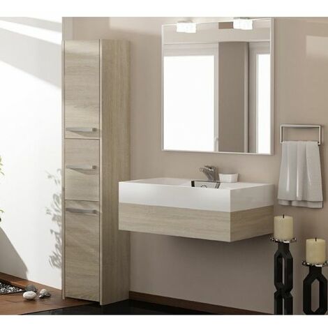 Mueble de Baño ARKITMOBEL Camerino (Blanco Brillo - Melamina, PVC - 60 x 65  x 21 cm)