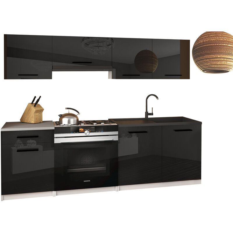 UNIQANTO - Cucina completa L180 cm - Cucina dritta 5 pz - Piano di lavoro  incluso