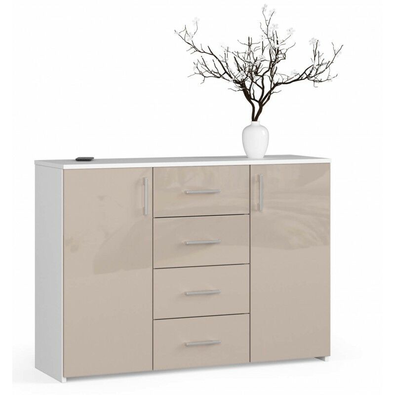 Credenza Buffet Con 3 Ante Armadio Cucina Mobile Laterale Basso Mobile TV  120x40x85cm FSB80-MI SoBuy