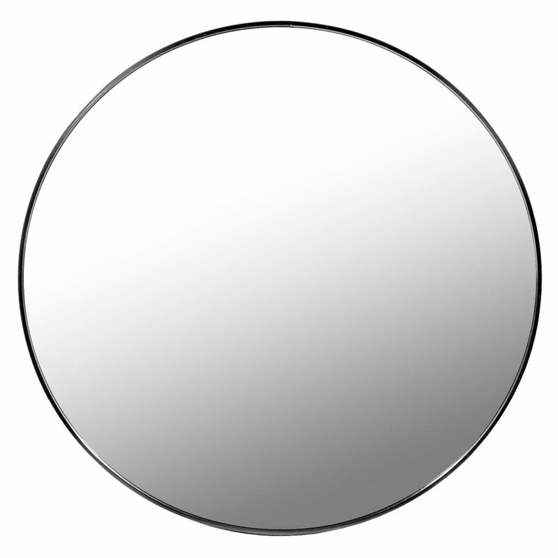 MIRORO - Specchio rotondo in stile scandinavo corridoio/bagno/spogliatoio -  80x80x3,5 cm - Specchio da parete