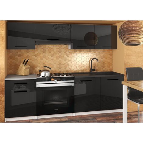 UNIQANTO - Cucina completa L180 cm - Cucina dritta 5 pz - Piano di lavoro  incluso