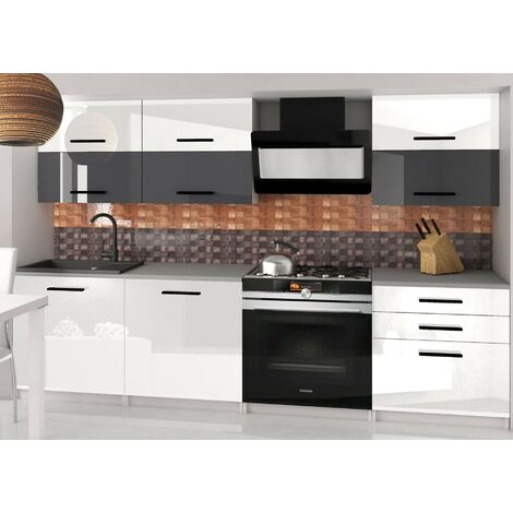 ASKETT, Cucina angolare completa + Componibile L 300 cm 8 pz, Piano di  lavoro INCLUSO