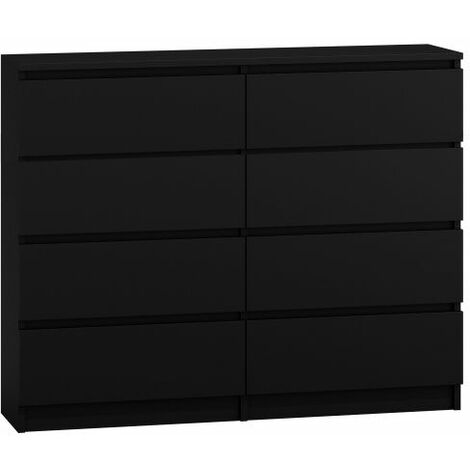 MILANO - Cassettiera grande 6 cassetti - 30x120x77cm - Stile scandinavo -  Mobile contenitore - Cassettiera