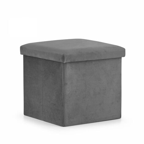 OKLEY - Pouf da soggiorno/corridoio/camera da letto in stile moderno -  31x31x31cm - Sedile laterale