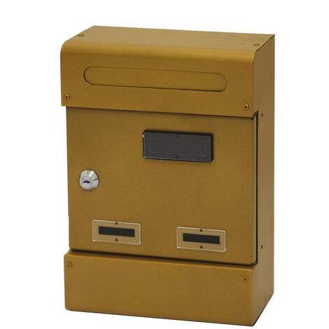 ARREGUI V4084 Pack Maxi copri fessura + cassetta postale in acciaio per  porte o cancelli esterni, cassetta postale da esterno, cassetta postale  32,5x3 cm, taglia M (DIN A4 e rivista), nero testurizzat