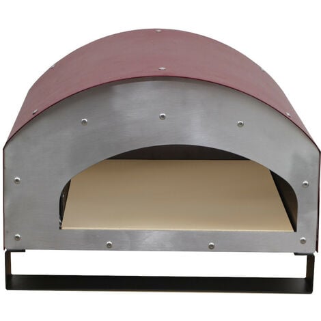 VEVOR VEVOR Forno per Pizza Portatile da 12, Forno per Pizza da Esterno in  Acciaio Inox, Forno Prefabbricato per Pizza 76,4x44,3x54,5 cm Temperatura  Max 300℃, Fornetto da Giardino a Pietra Cordierite