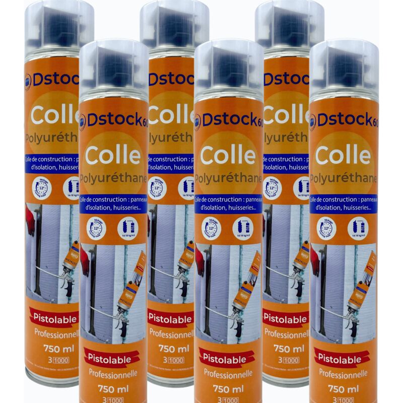 DSTOCK60 6 colles de montage polyuréthane pistolable Colle — free download