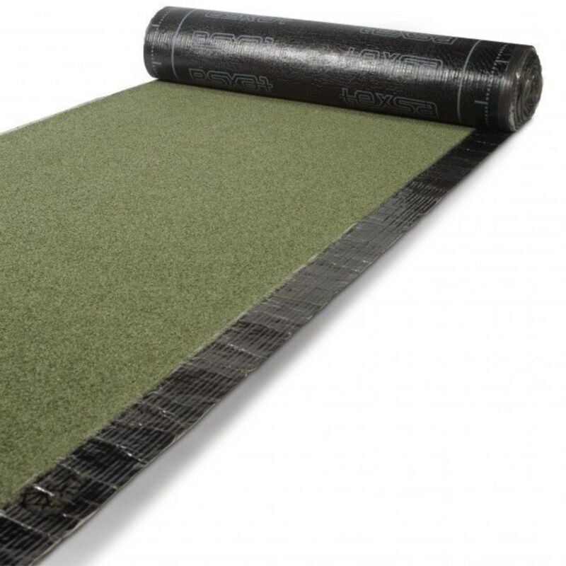 DSTOCK60 - Rouleau 1 Mètre de feutre bitume vert - Largeur 1 m - Couvre 1 m2 - Découpé au mètre – Etanchéité toiture. niche. cabane.