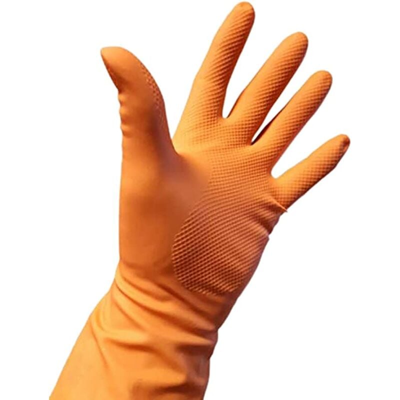 Gants de ménage - taille S - couleur orange