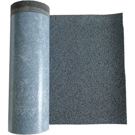 DSTOCK60 - Rouleau 4 Mètres de feutre bitume gris anthracite""ardoise pilée"" - Largeur 1 m - Couvre 4m2 - Découpe au mètre – Etanchéité toiture. niche. cabane.