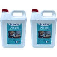 DSTOCK60 – Lot de 2 Bidons de 5 litres d’Alcool Isopropylique 99.9% extra pur - Isopropanol liquide IPA parfait comme solvant, nettoyant et dégraissant