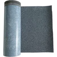 DSTOCK60 - Rouleau 4 Mètres de feutre bitume gris anthracite""ardoise pilée"" - Largeur 1 m - Couvre 4m2 - Découpe au mètre – Etanchéité toiture. niche. cabane.