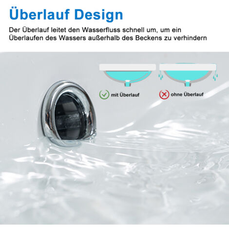 UEV Waschtsch Mt Unterschrank, Natur, 60cm/75cm/90cm Hängend, Keramk