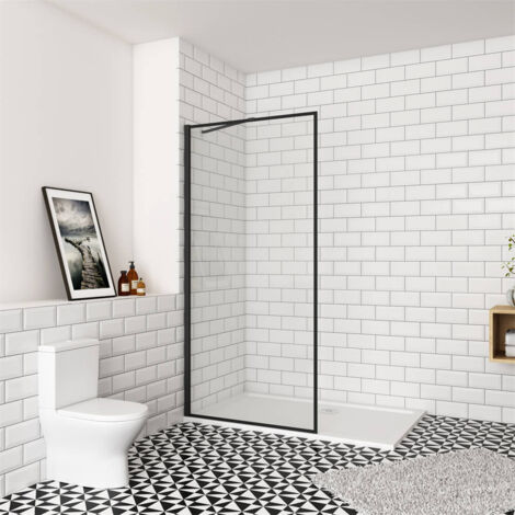 90x200cm 8mm Duschwand ESG Nano Glas Glaswand Walk in Dusche Duschtrennwand (1/5)