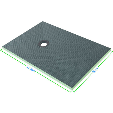 120x80cm Duschelement befliesbar bodeneben Fußbodenheizung Duschboard Duschwanne Mit Ablaufgarnitur