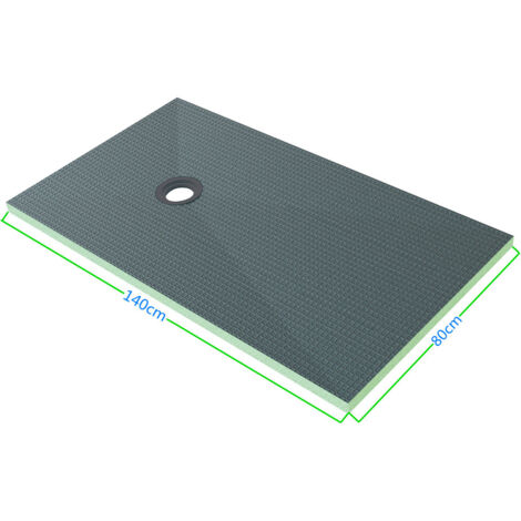 140x80cm Duschelement befliesbar bodeneben Fußbodenheizung Duschboard Duschwanne Mit Ablaufgarnitur