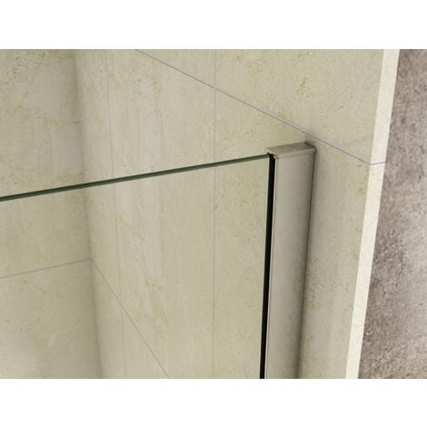 75x140cm Duschabtrennung Badewannenaufsatz Dusche Duschtrennwand 6mm NANO Glas