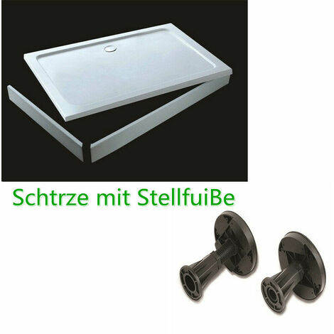 100x70cm Duschwannen Dusche Armatur Schürze Stellfüße für Duschtasse Duschwanne Bodenelemente