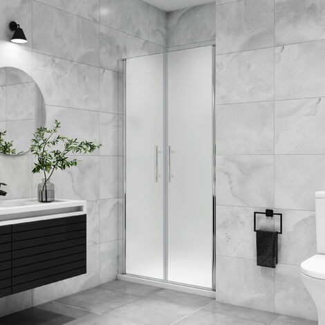 80x195cm Duschkabine Duschtür Pendeltür Nischentür Duschabtrennung Schwingtür 6mm ESG NANO Glas