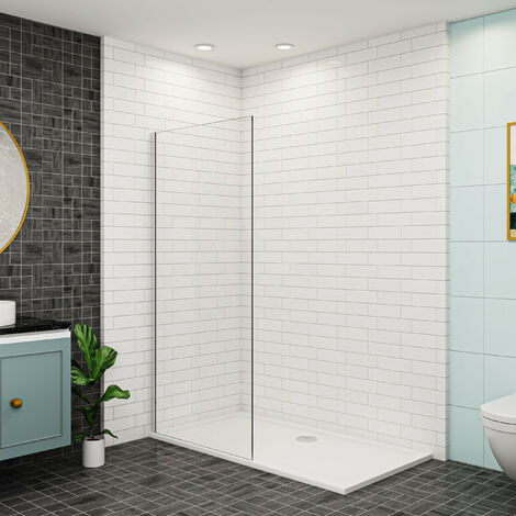 60x200cm Walk-In Dusche Duschabtrennung 8mm ESG Nano Duschwand Glas Duschkabine (1/5)