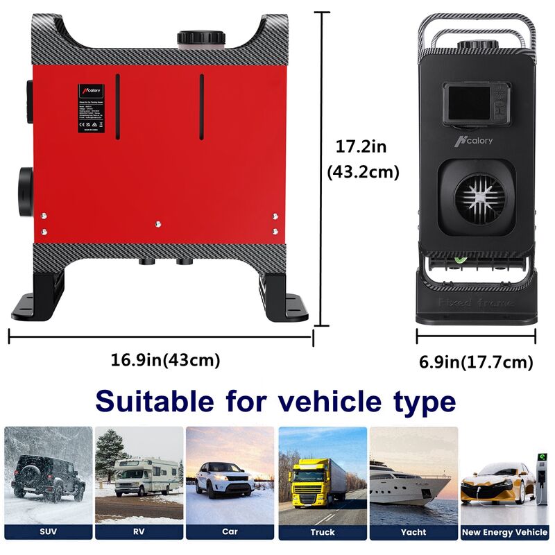 Riscaldatore d'aria diesel HcaloryHC-A02 5-8KW 12/24V 5L