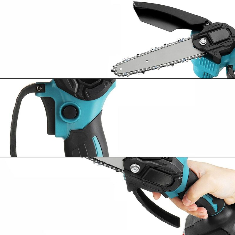 Motosega Avhrit Mini A Batteria 8 Pollici, Leggera E Potente Per Potatura Giardino E Falegnameria