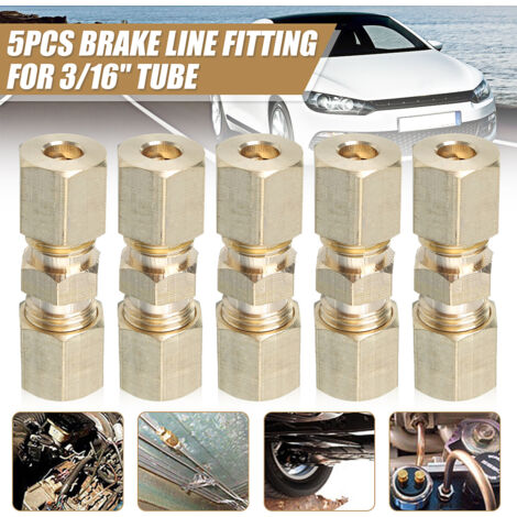 Tubo Rame Per Condizionamento 10m Tubo Di Freno 4,75 Mm Rame-Nickel Kit 10 Raccordi Maschi 5 Svasatore Tubi Rame - Foto 6