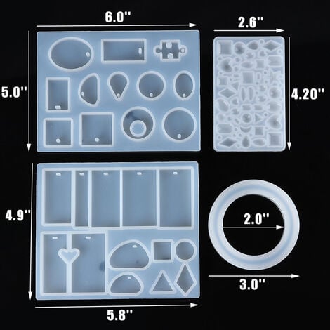 27 pezzi/set di stampi in silicone fai-da-te per realizzare gioielli con  ciondoli bracciale