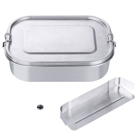 Charminer Lunch Box in acciaio inossidabile, bento box sigillato in metallo  per capacità a tenuta stagna
