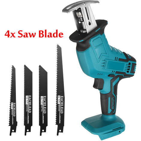 Sega Alternativa A Batteria 18V Compatibile Makita - Con 4 Lame Per Legno E Metallo - Foto 9