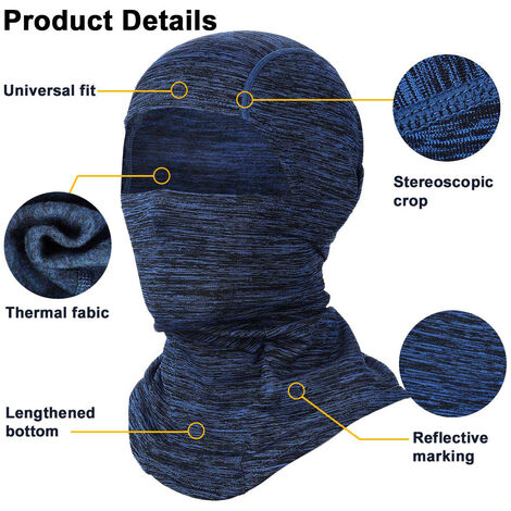 SGODDE Passamontagna Viso Collo Ghetta Traspirante Antivento