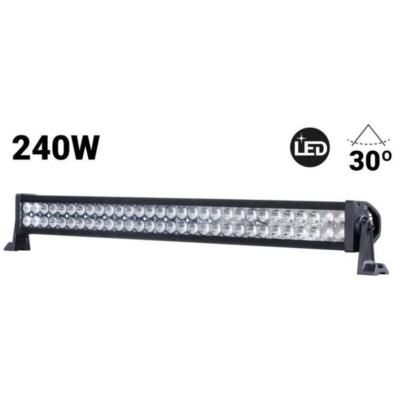 Barra Luminosa LED all'Ingrosso 22 32 42 52 Pollici, Faro LED a 3 File Curvo per Camion Auto 4X4