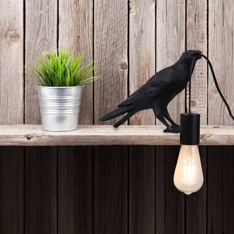 BIRD, Lampada da scrivania/tavolo a Led fin. black/brass