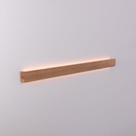 Applique lineare in legno "Wooden" - Dimmerabile - 24W - 100cm - Bianco Caldo