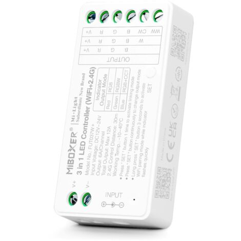 Controller Regolatore Wi-Fi Striscia LED RGB 12/24V DC Con Telecomando Ir Rgb 65908516