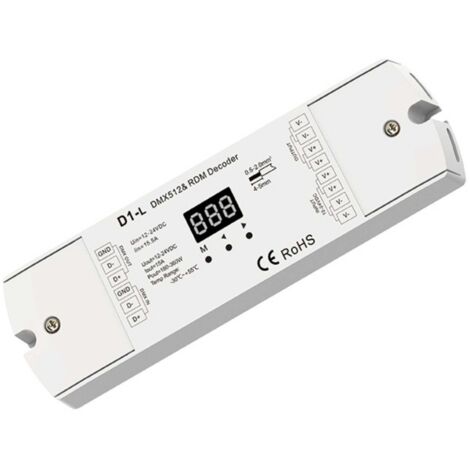 Decoder DMX512 12-24V DC - 15A - 1 Canale