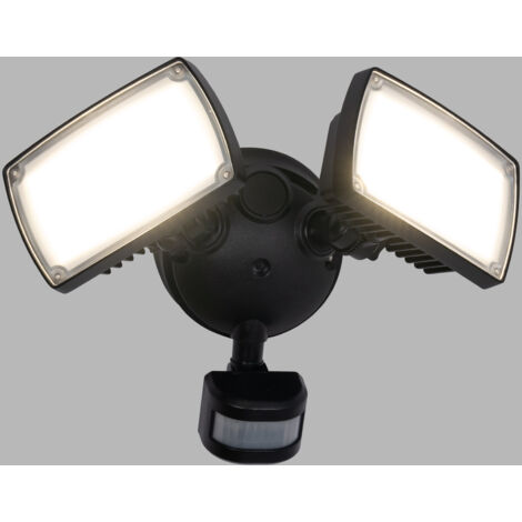 Illuminazione Esterna Con Sensore Proiettore LED Esterno 100W Con Sensore Movimento PIR, IP65, Alluminio, 5 Anni Garanzia Girofaro Led - Foto 13