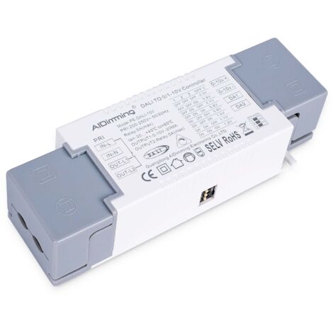 Driver LED Vossloh Schwabe 120W 24V CC – Alimentatore Convertitore 220-240V Con Protezioni, IP20, SELV, 30x40x300mm