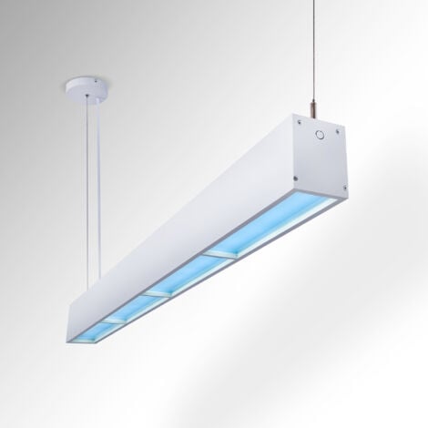 ZMH Sospensione LED Bianco Moderna 58cm - 62W Dimmerabile Telecomando Altezza Regolabile-per Sala Da Pranzo/Soggiorno | Leroy Merlin - Foto 5