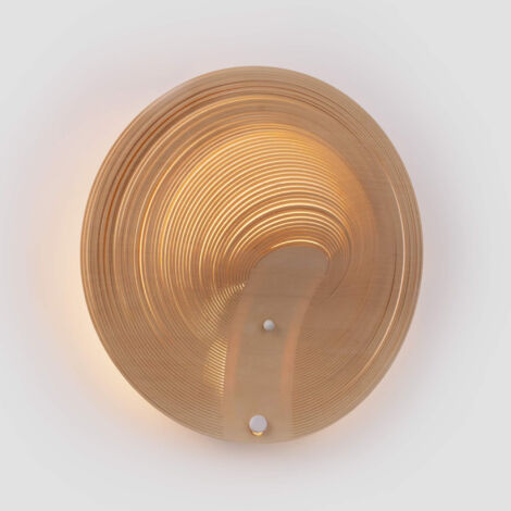 Lampada da parete in legno "Ronda" - 16W - ø 40cm