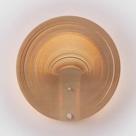 Lampada da parete in legno "Ronda" - 16W - ø 40cm