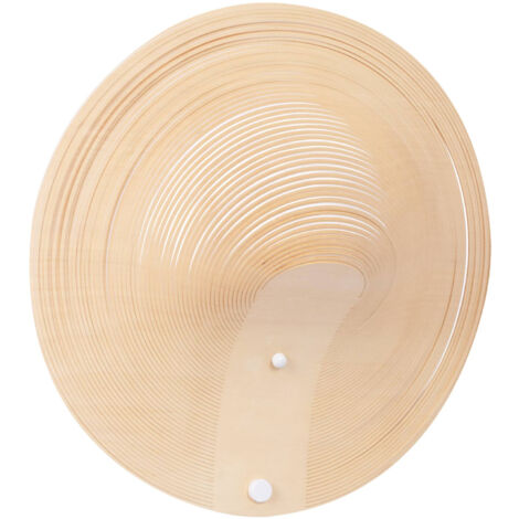 Lampada da parete in legno "Ronda" - 16W - ø 40cm