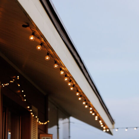Yuucio Catena luminosa per esterni, 45 m, a LED, per esterni